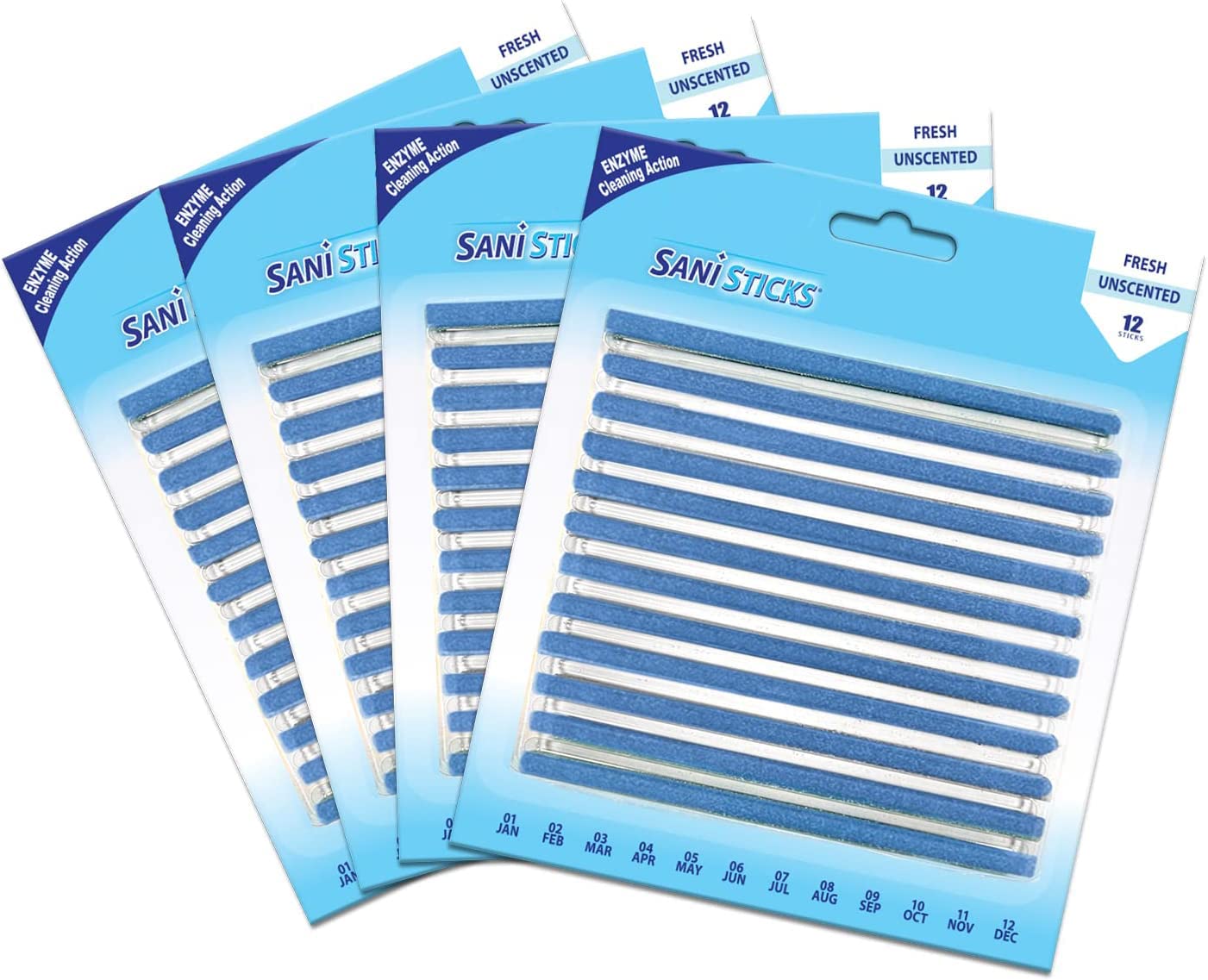 Sani Sticks Drain Cleaner and Deodorizer | Non-Toxic, Enzyme Formula to Eliminate Odors and Helps Prevent Clogged Drains | Septic Tank Safe | Unscented (96 Count) (B0C3HZLPLS) Amazon Price History, Amazon Price Tracker