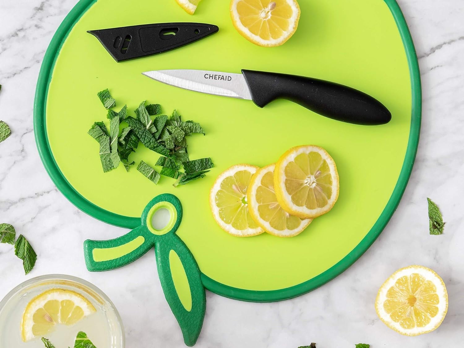 Chef Aid Utility Knife With Cover, Black