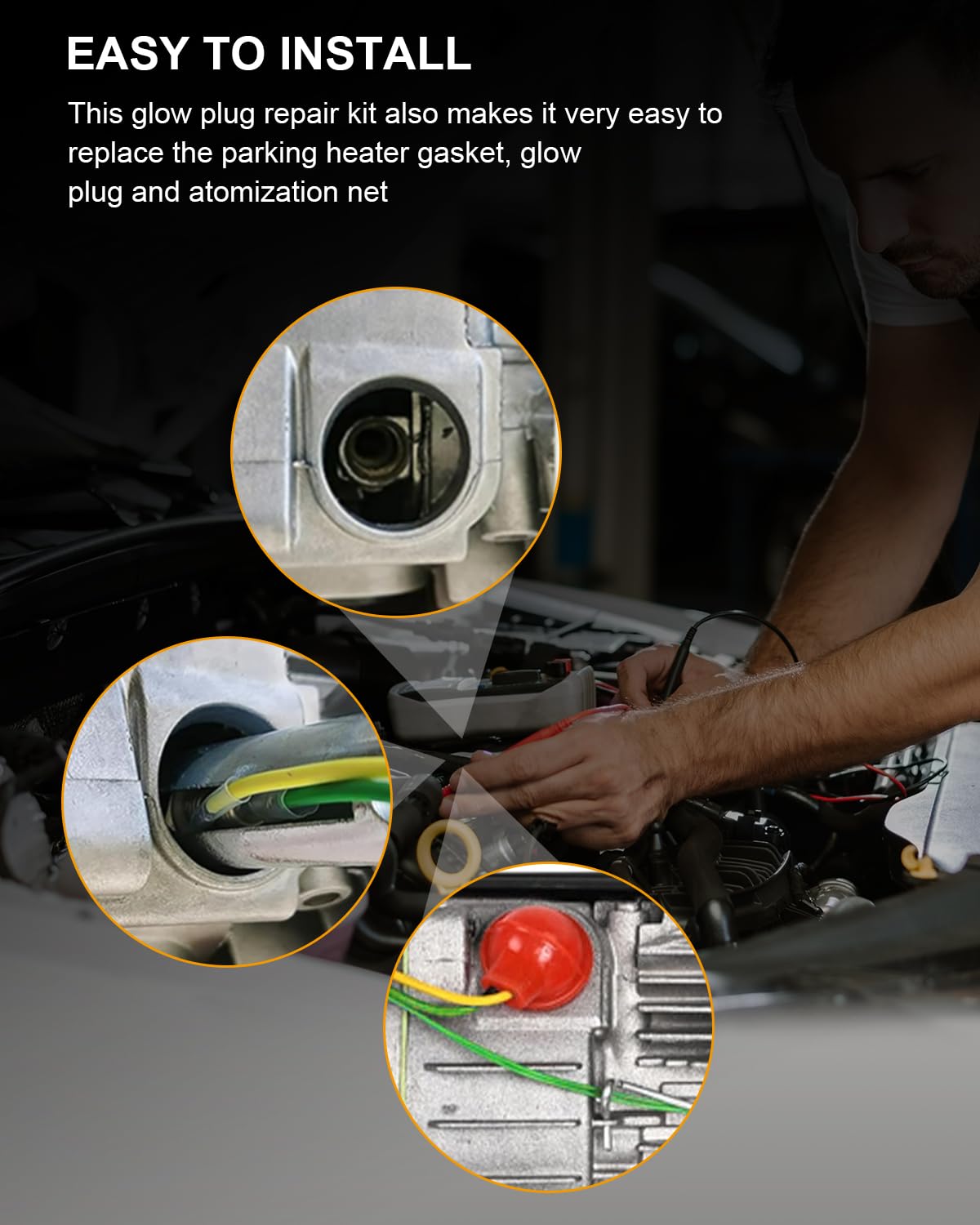 7st Reparatieset voor Gloeibougies, Onderdelen voor Dieselstandverwarming 12V 24V 5KW-8KW Keramiek Reparatieonderdelen voor Verwarming Accessoires voor Dieselverwarming 7st Reparatieset voor Gloeibougies, Onderdelen voor Dieselstandverwarming 12V 24V 5KW-8KW Keramiek Reparatieonderdelen voor Verwarming Accessoires voor Dieselverwarming