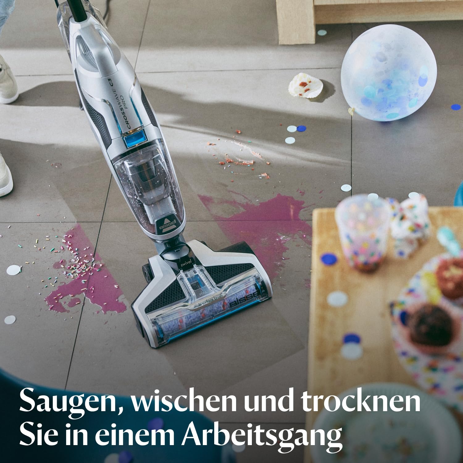 Bissell CrossWave C3 Pro 3-in-1 Nass- & Trockensauger mit Kabel 3555N – Bild 2