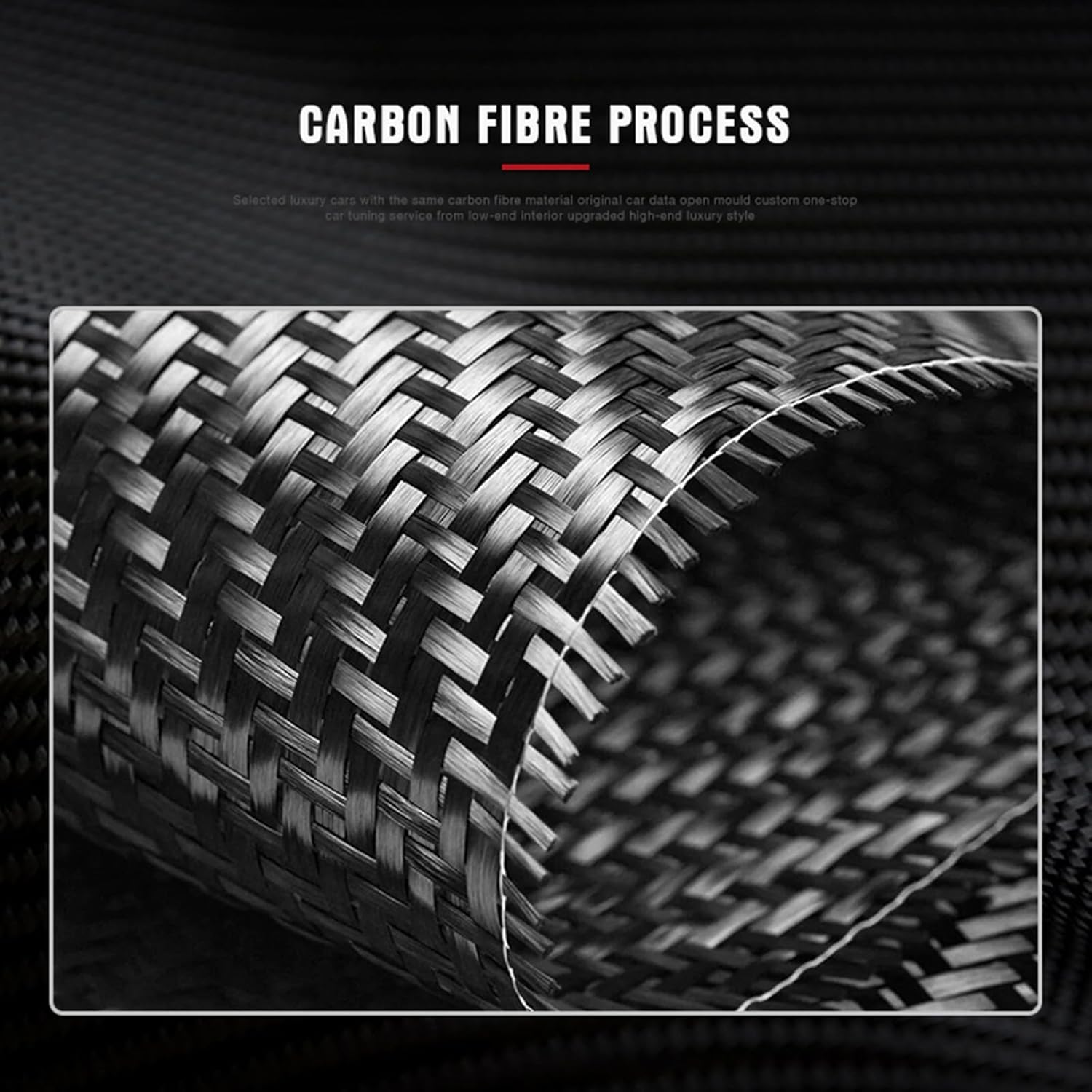 Real Carbon Fiber Car Center Console Armrest Box Cover Trim Panel Compatible with Chevrolet Camaro 2016-2024 (Black)
