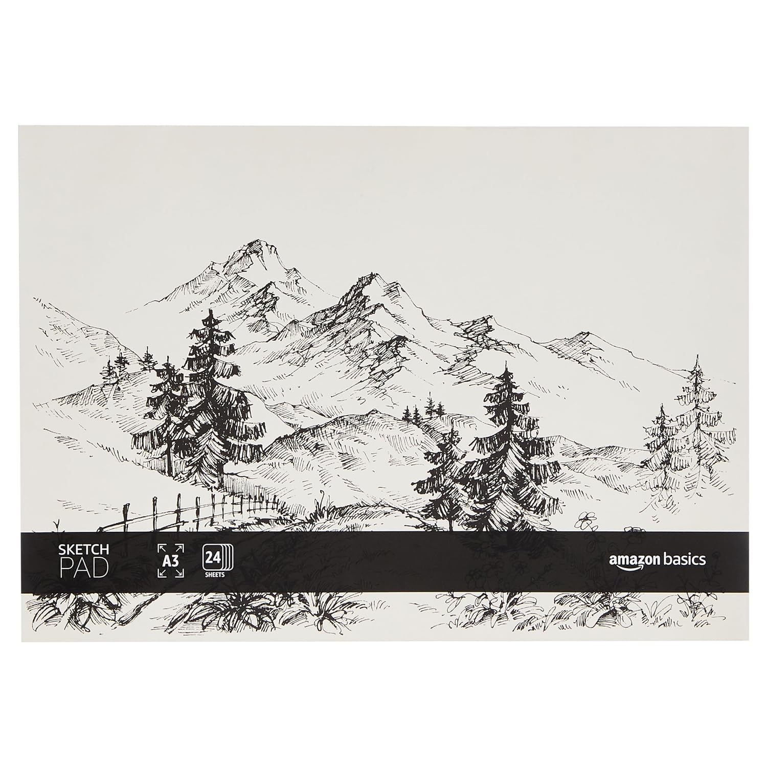 Amazon Basics Artist Drawing Glued Pad 200 GSM, A3 24 Sheets (B0D3M5FW7F) Amazon Price History, Amazon Price Tracker