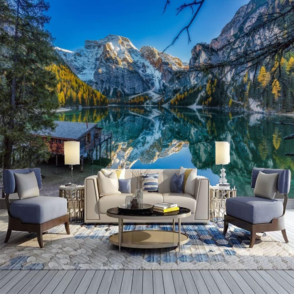 Papier peint 3d paysage de lac pour créer un cocon nature dans une chambre de garçon