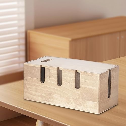 Miniatura 3 de Caja de organización de cables, organizador de cables multiusos, organizador de cables de escritorio para cables de TV, enrutador de computadora,