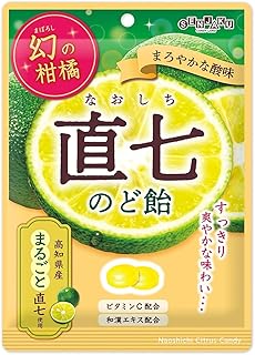 扇雀飴 幻の柑橘 直七のど飴 80g ×5袋