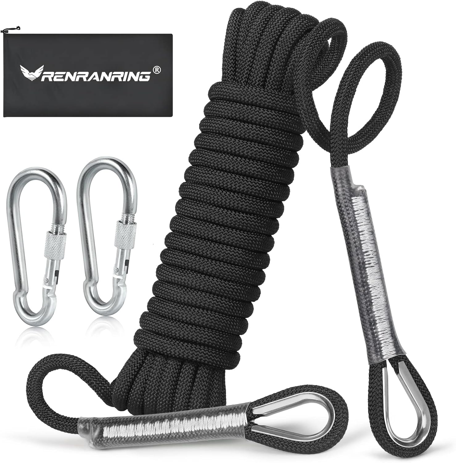 RENRANRING Outdoor Climbing Rope Static Rock Climbing Rope, Escape Rope Ice Climbing Equipment Fire Rescue Parachute Rope… : Sports & Outdoors