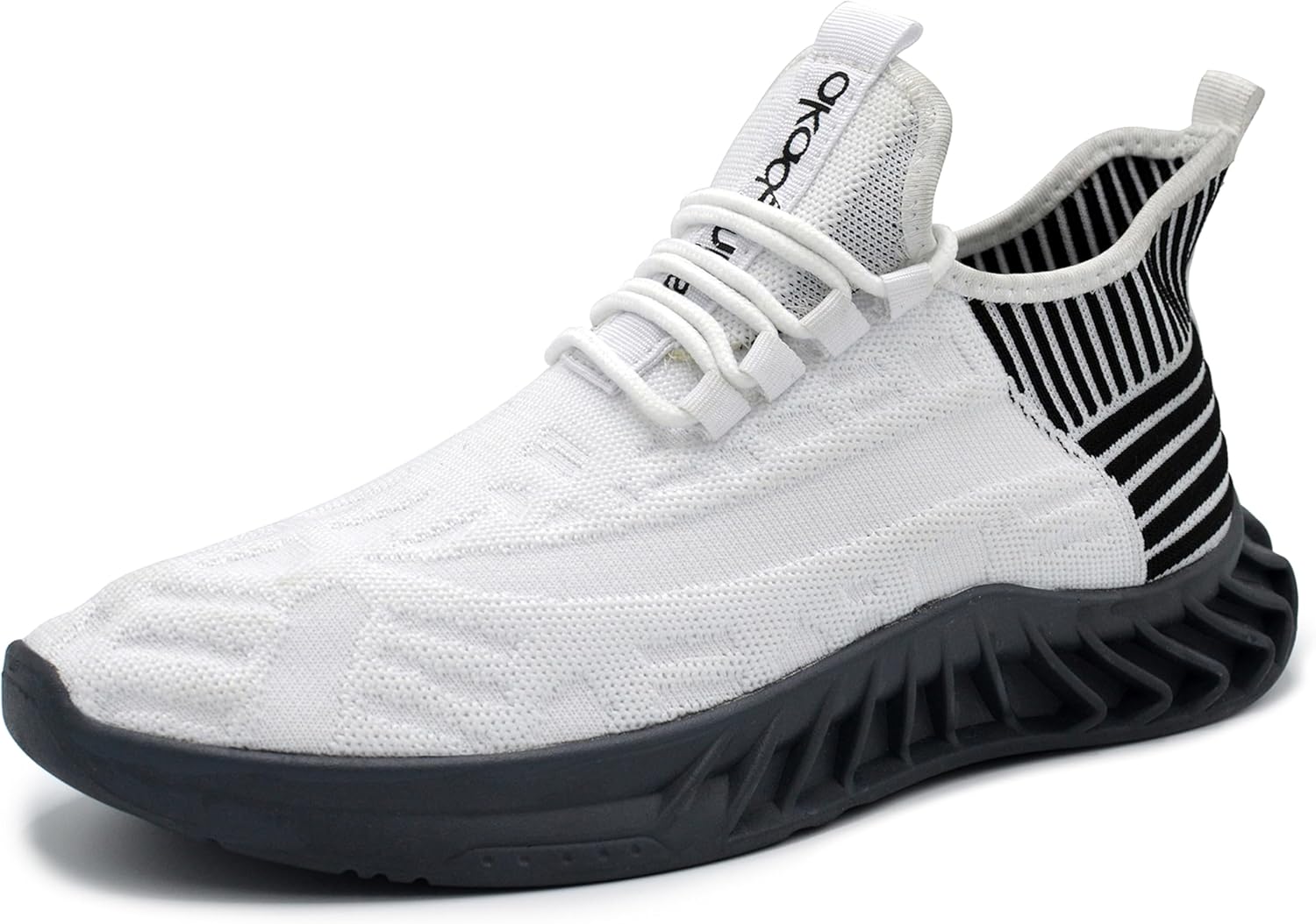 AKADEMIKS Mens Fit Knit Jogger Sneakers, Breathable Running Shoes for Athletic and Casual Wear