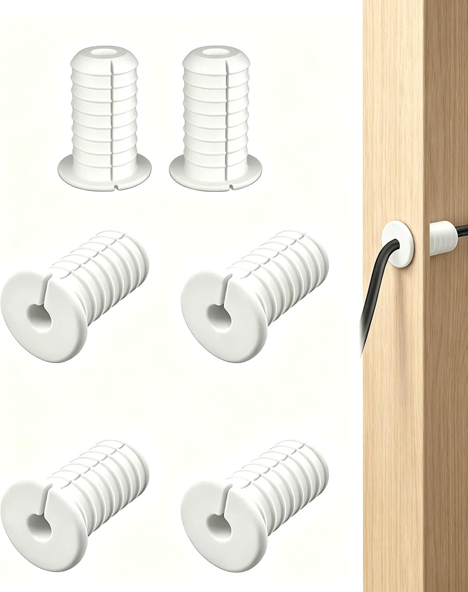 4 Pack 3/4 Inch 19mm White Split