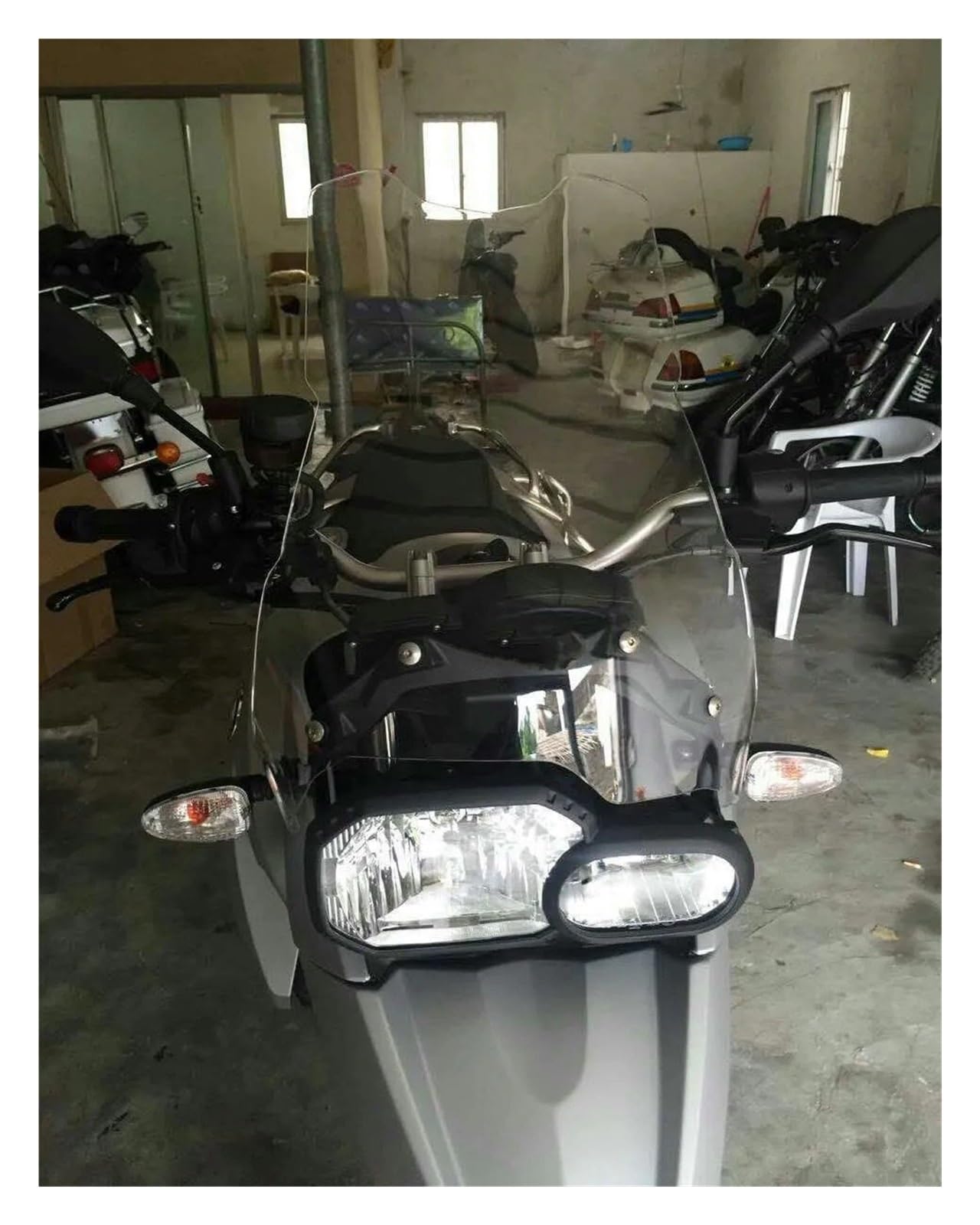 Parabrisas Cúpula Windshield para BMW para Adventure F650GS F700GS F800GS 2008-2017 Parabrisas + 4"(Clear)