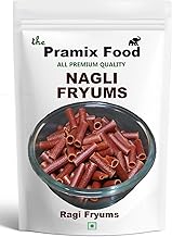 Pramix Nagli Fryums Ready to Fry Papad | Microwave | Indian Snacks Crunchy & Tasty Ragi Fryums, 250g