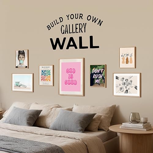 Miniatura 7 de Decoración de pared cristiana rosa de 11 x 14 pulgadas, impresión artística estética Dios es bueno para mujeres, adolescentes y niñas, regalos