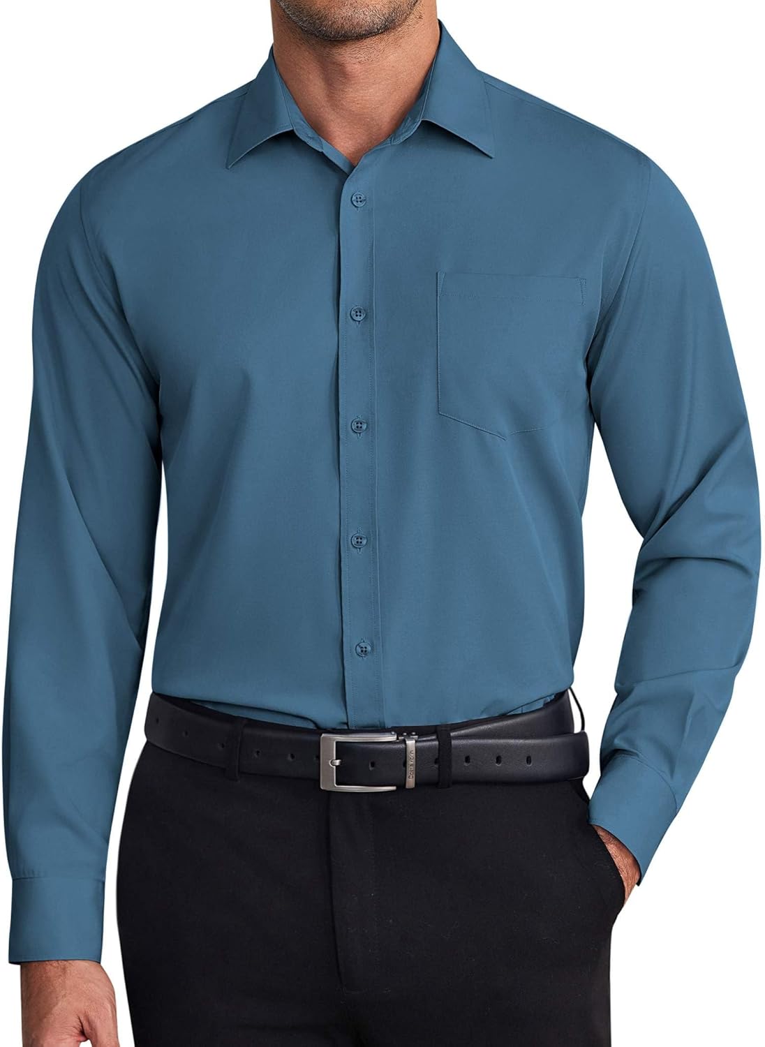 COOFANDY Mens Dress Shirts Wrinkle Free Long Sleeve Button Down Shirt Formal Business Shirts