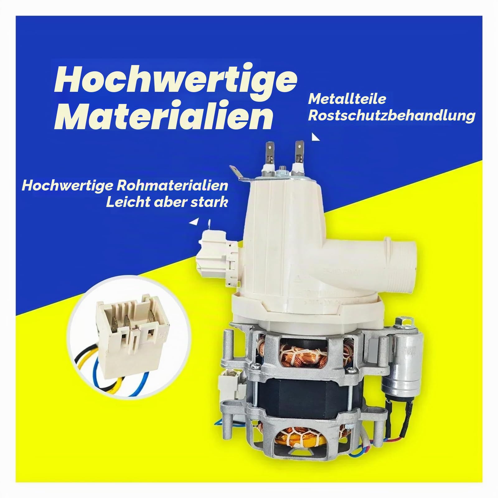 YXW50-2E/2E(L) Umwälzpumpe for Geschirrspüler, kompatibel mit KUPPERSBERG, kompatibel mit Midea, kompatibel mit Samsung, kompatibel mit Hansa, kompatibel mit Gorenje, kompatibel mit AEG, kompatibel mi
