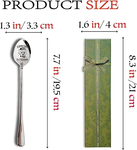 Miniatura 6 de Remifala Espresso Patronum - Cuchara de acero inoxidable para amantes del café, fanáticos de Harry Potter, cumpleaños, día de San Valentín, Navidad,