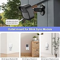 Vista 6 de Blink Outdoor 4 (4.ª generación) - Soporte de pared, cubierta protectora resistente a la intemperie y montaje ajustable de 360 grados con soporte