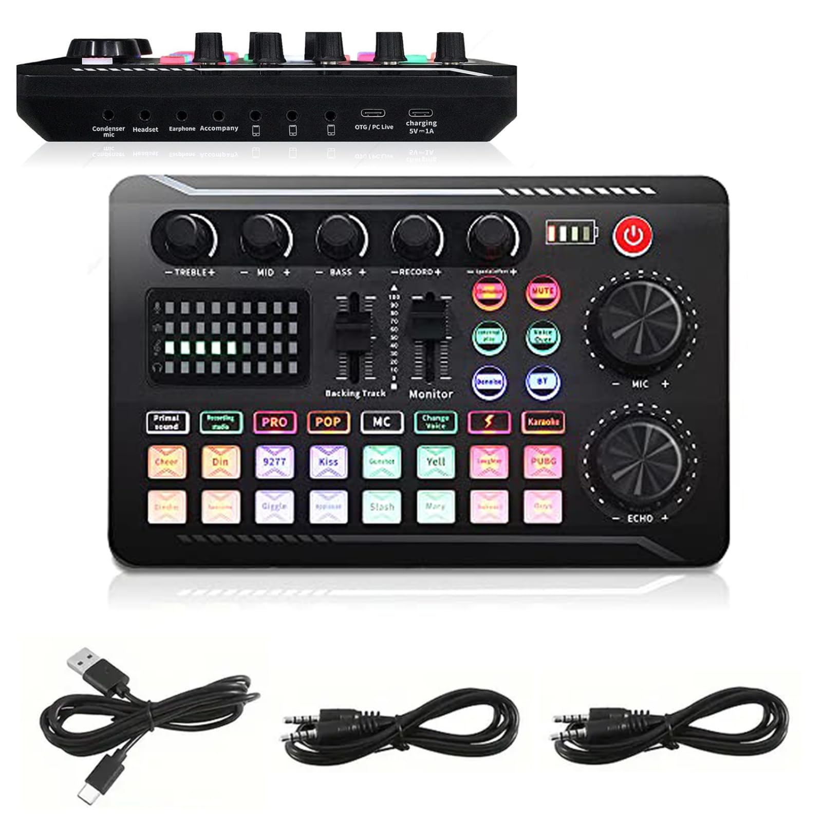 Streaming en direct avec le mélangeur professionnel F998 et podcast multi-smartphones