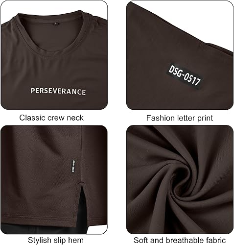 Miniatura 6 de YawYews Camisetas atléticas de moda para hombre, de manga corta, casual, lisas, holgadas, para entrenamiento, gimnasio, ropa de calle