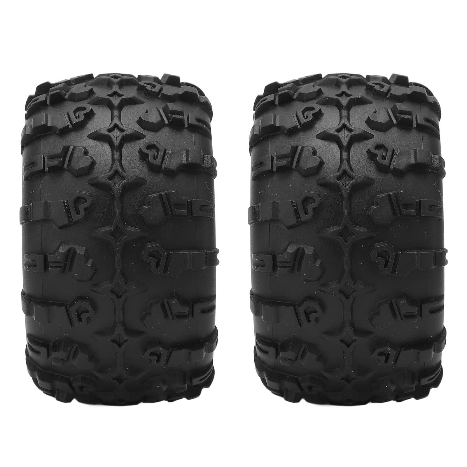 1 Para Kół RC, Opony Samochodowe RC w Skali 1/16 Plastikowa Obręcz Koła do Samochodu Zdalnie Sterowanego 1/16, Opona Samochodowa RC