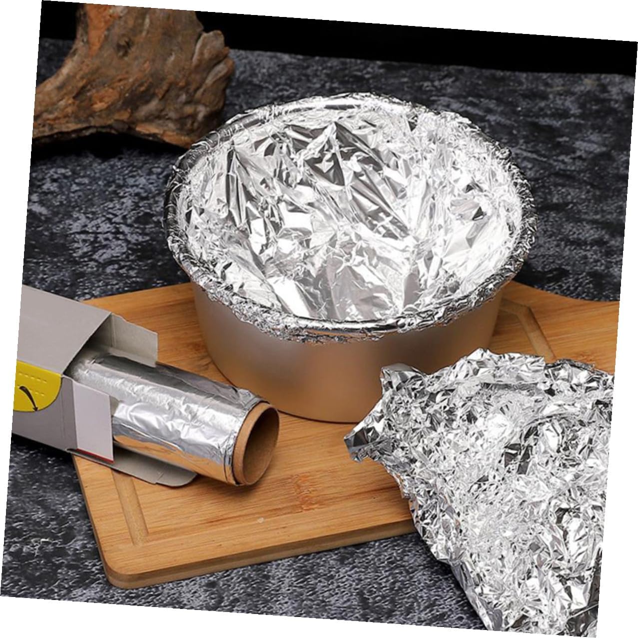 4 Rolls Aluminum Foil Wrap High-temperature Resistant Food-grade Tinfoil for Baking Bbq Grill and Food Storage Safe Direct Contact with Food Moisture and Aroma Preservation