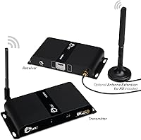 Vista 2 de SIIG Kit extensor HDMI inalámbrico 1080P con control remoto IR - 165 pies (164.0 ft) HDMI 1.3 HDCP 1.2 - señal de 2.4 GHz - Montaje en pared