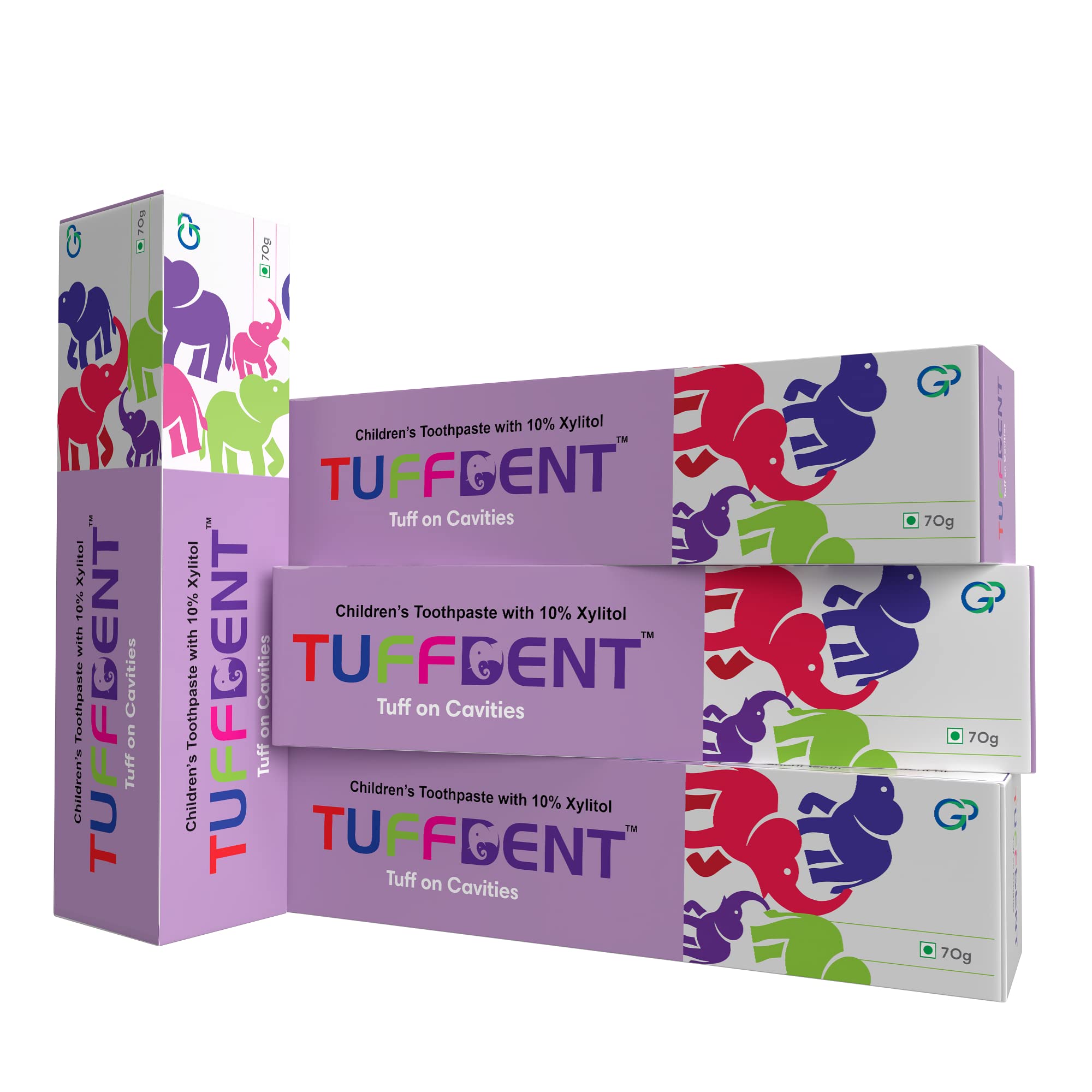 Tuffdent Kids Toothpaste with 10% Xylitol | Tuff on Cavities | Prevent Tooth Decay | Controls Plaque | Bubble Gum Flavour (Pack of 4) 70g per pack (B0BW2KV36K) Amazon Price History, Amazon Price Tracker