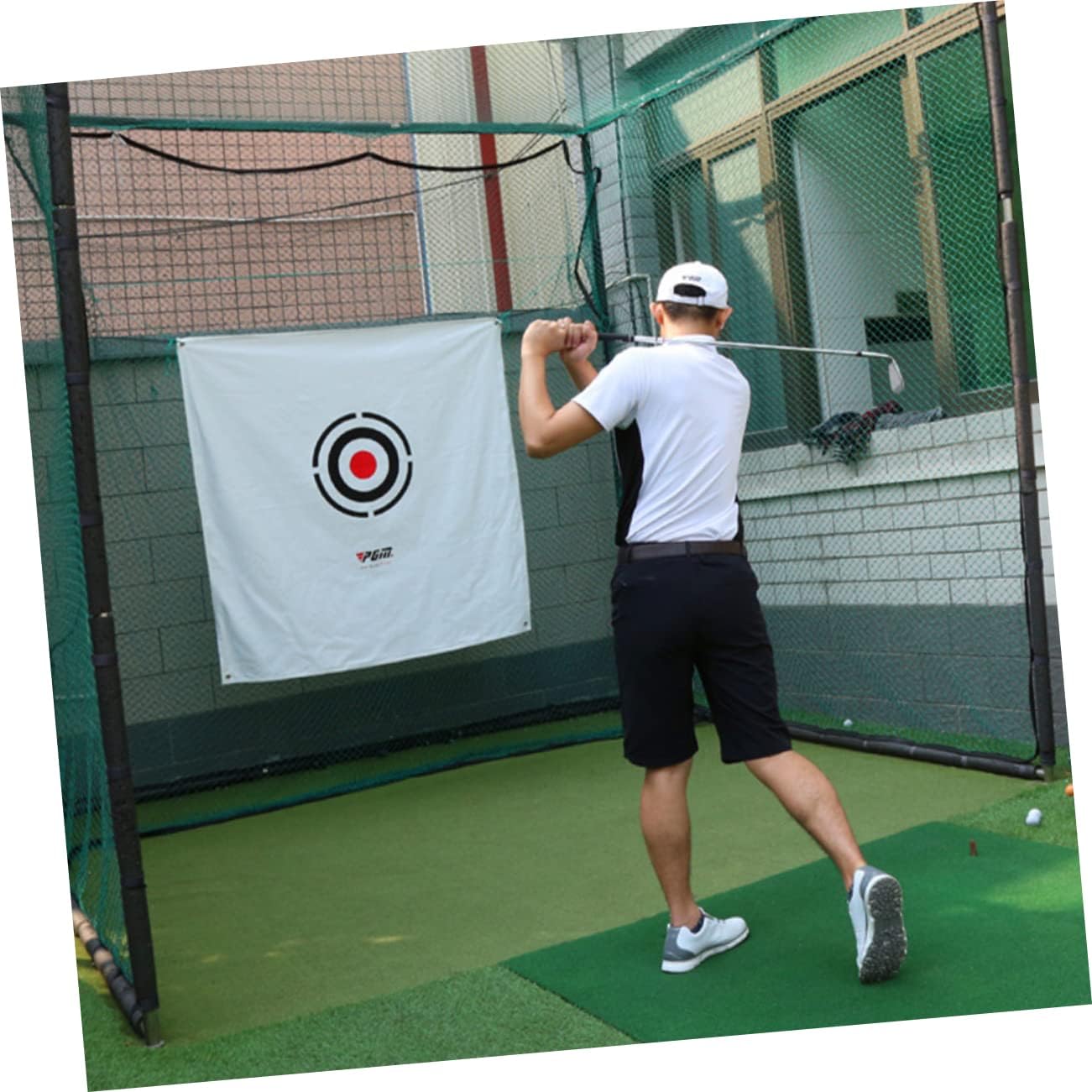 BESPORTBLE Golf Nets Chipping Mat Set Hitting Game Mat Chipping Training Set Portable