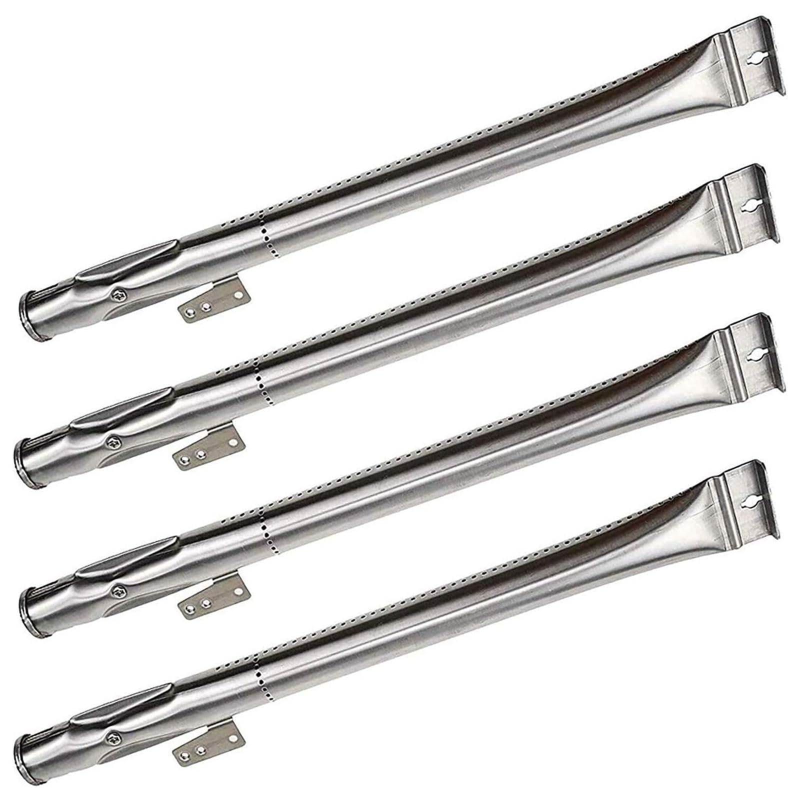 MALSSE 4PC Nonrust Steel Tubes for Grills, Replacement Set with Enhanced Heat Distribution, Easy Install Nonrust Steel BBQ Burners