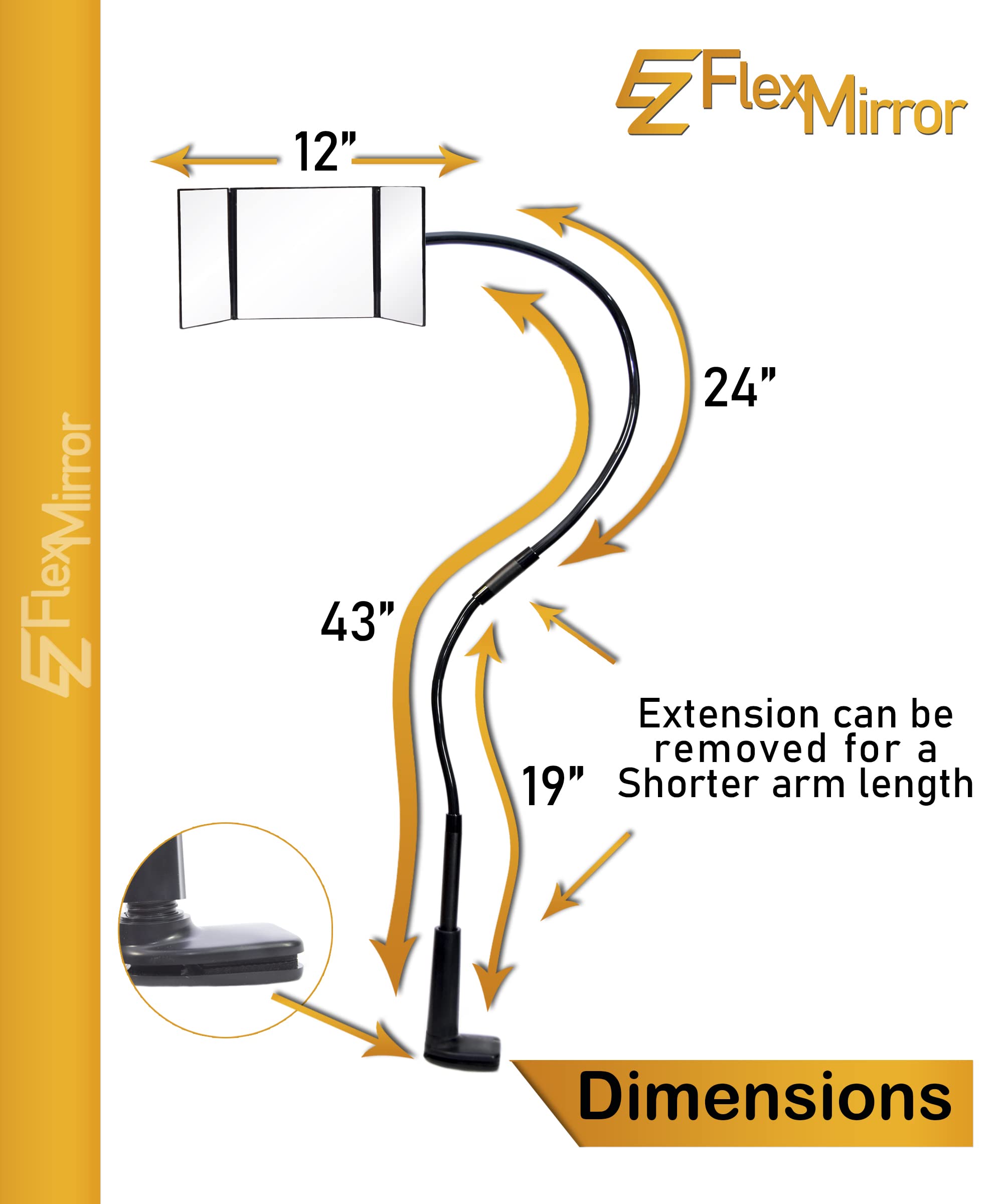 Buy EZ Flex Mirror Self Haircut Cut Your Own Hair with Our Three Way Mirror for Self Hair