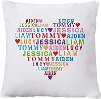 Vista 1 de Let's Make Memories - Almohada decorativa personalizada - Almohada de corazón lleno de amor - para mamá - para abuela - para ella - Personalizar