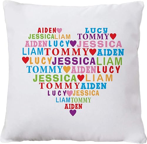 Let's Make Memories - Almohada decorativa personalizada - Almohada de corazón lleno de amor - para mamá - para abuela - para ella - Personalizar con