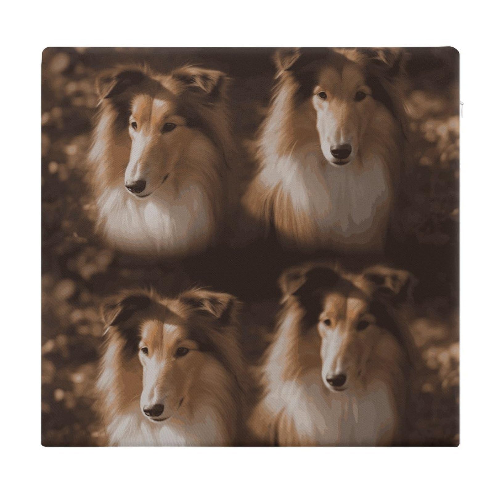 Adfgyerh Style Shelties Cushions Memory Foam For Adults, Seat Cushion Chair Pads Soft, Square Pillows For Dining, Kitchen, Office, Patio Chairs