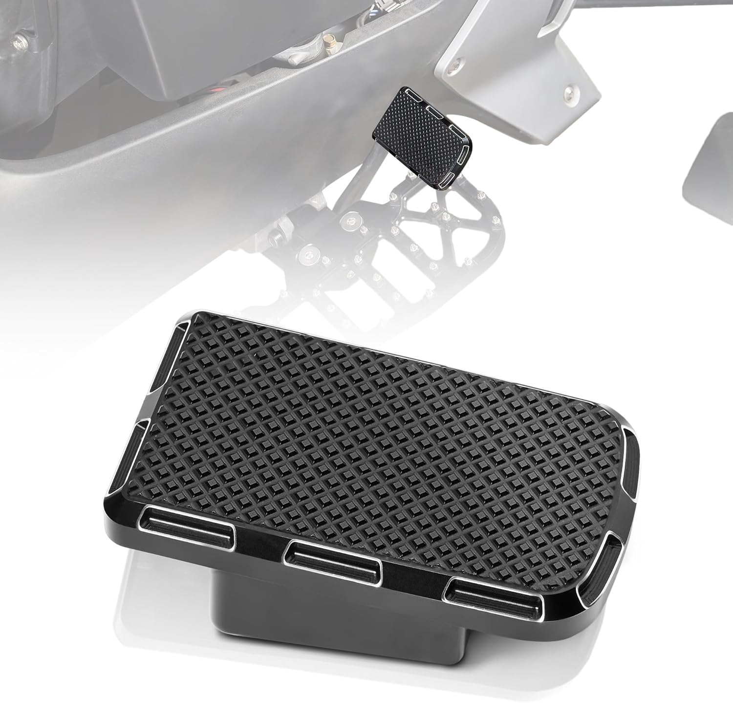 Brake Pedal for Ryker, Larger Brake Foot Rest Extended Footboards Fit for Can-Am Ryker 600 900 Rally Edition 2019-2025 Sport 2022-2025 All Models Accessories