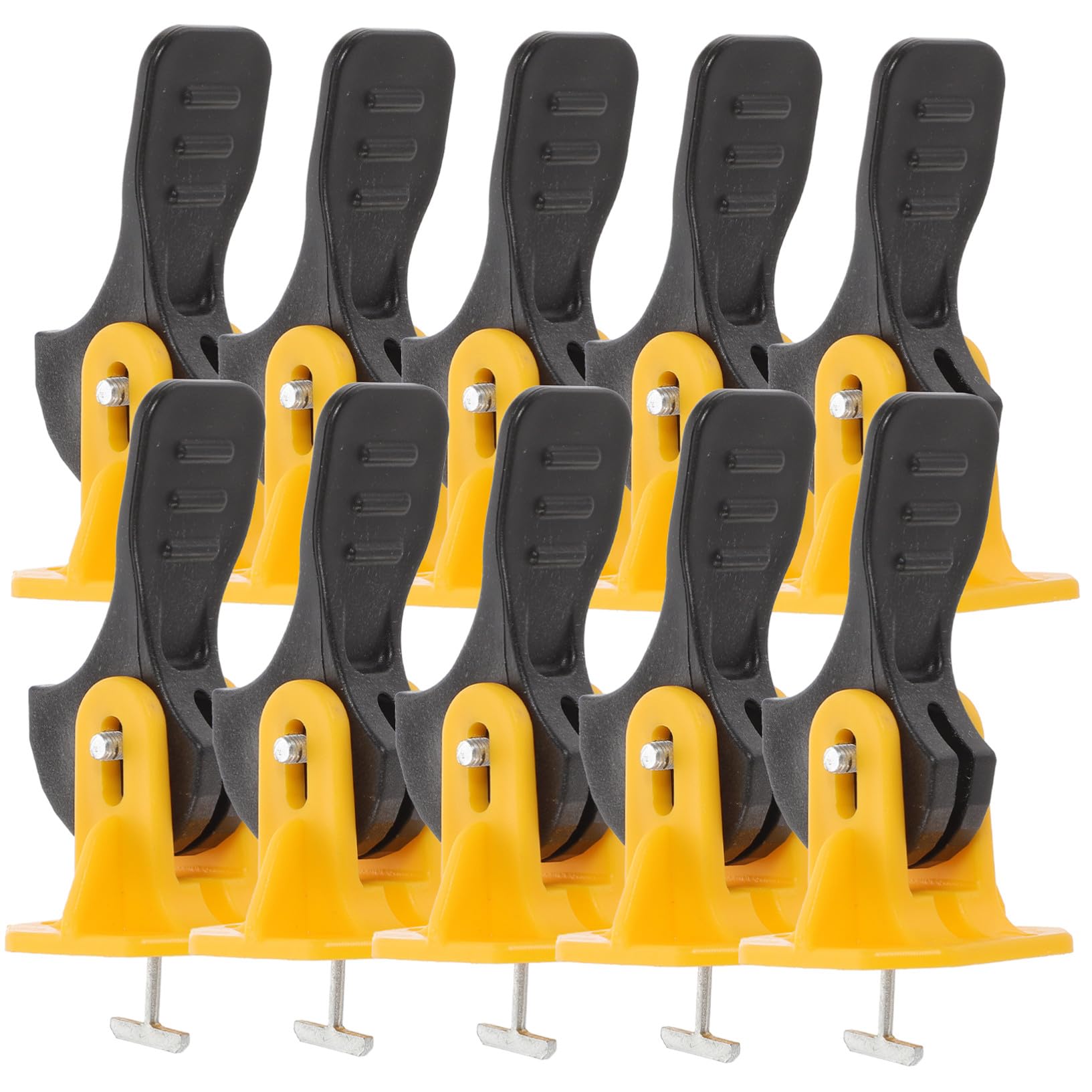 Kit de nivellement de carrelage TEHAUX avec 50 aiguilles en acier 1.5mm et cales jaunes en plastique