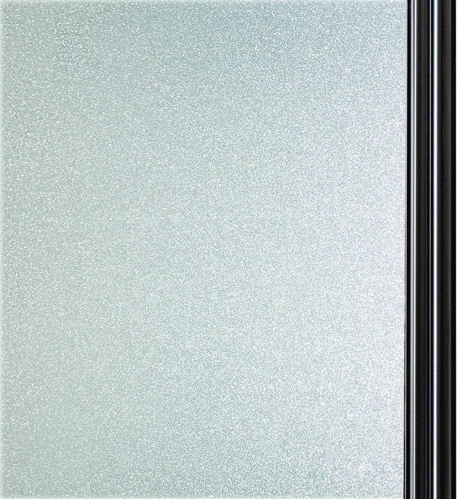 Qualsenprivacy window film frosted glass matte white non-adhesive static cling anti-uv sticker for bathroom home office kitchen living room front door (23.6 x 78.7 inch)