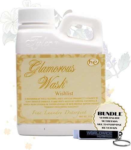 Miniatura 10 de Worldwide Nutrition Paquete, 2 artículos Tyler Candle Company Glamorous Wash Icon Scent Detergente líquido para ropa - Detergente líquido de lujo