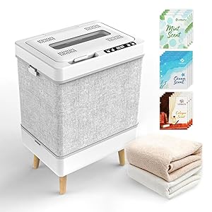 VIPBATH 35L Towel Warmer Gift Set  Family-Sized Foldable Design with Window, Dual Safety Shut-Off for Overheat & Tip-Over, 12 Aroma Discs  A Spa-Like Luxury for Home & Loved Ones