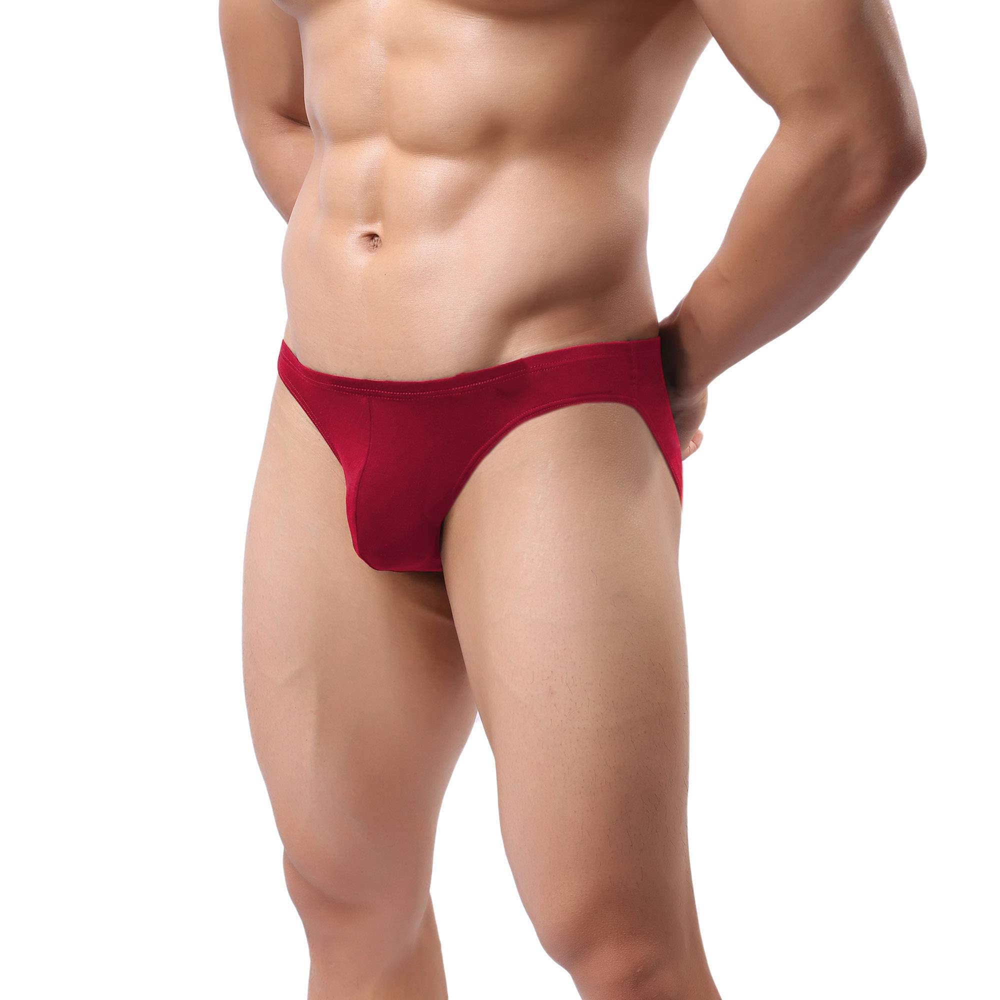 splorr Men High Cut Sexy Brief Underwear Men's Classic Low Rise Stretchy Hip Briefs Pack of 1-picture-32