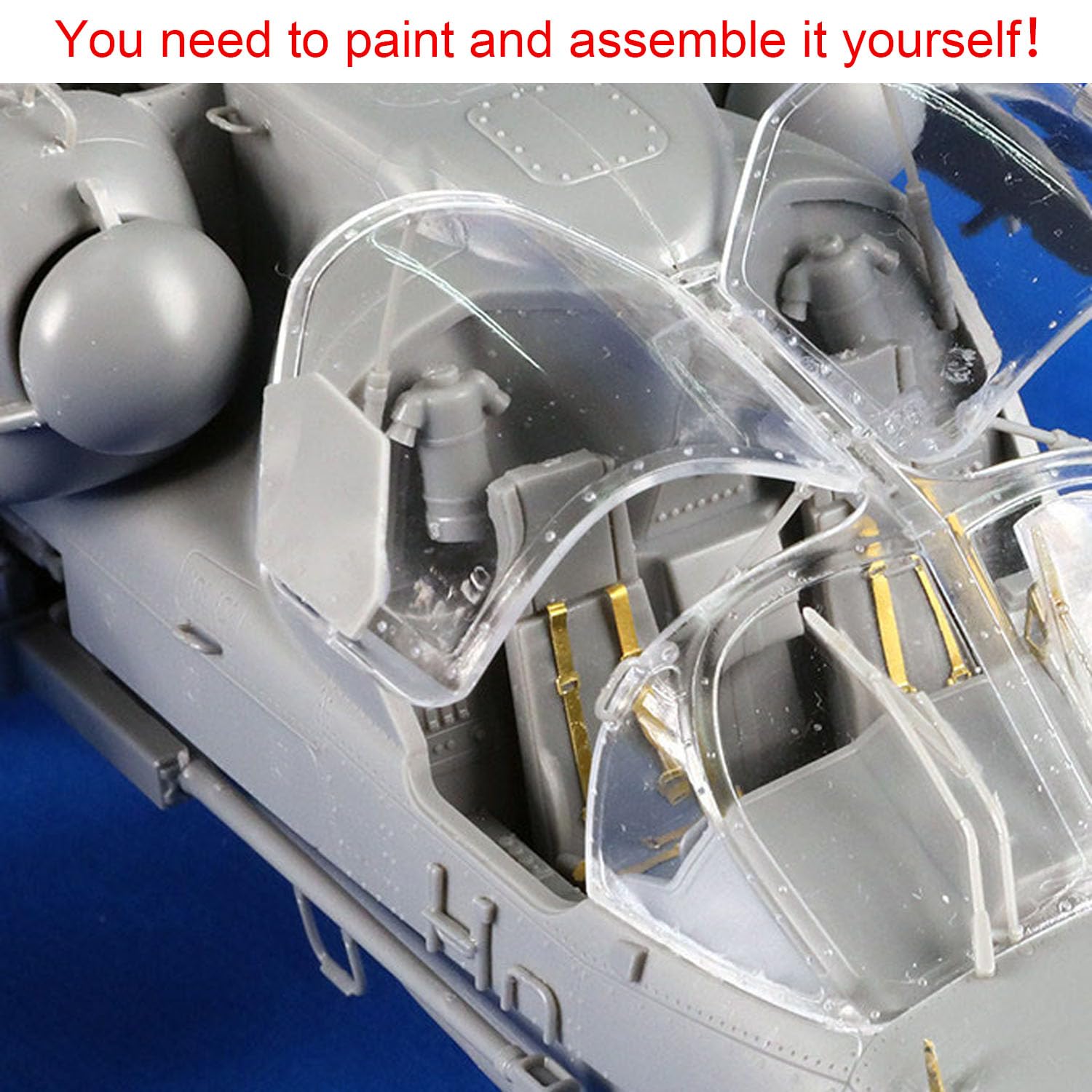Plastica 1/35 Trumpeter Modello Statico Kit 05119 Ka-52 Alligatore Hokum-B Elicottero 3D Stampato Apribile Naso Apparecchiature Vano