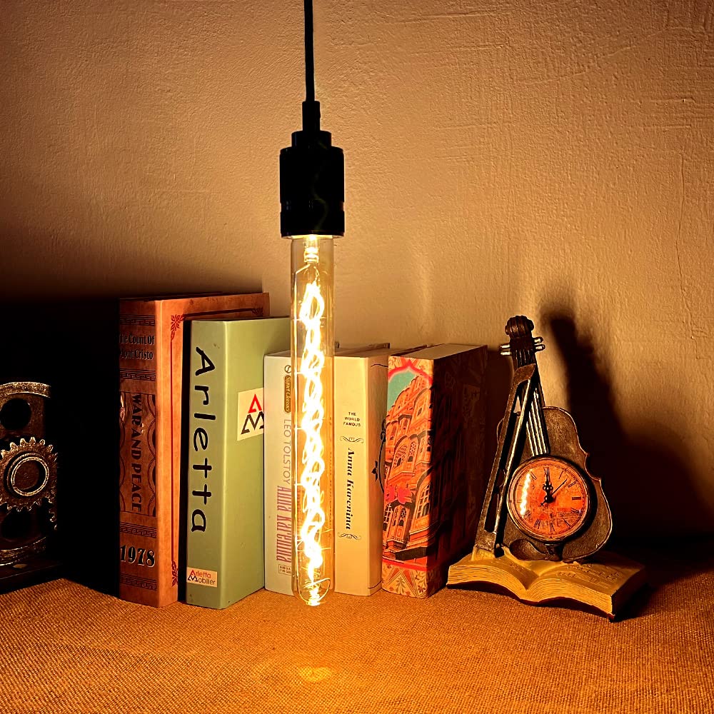 Edison Vintage Glühbirne E27,E27 LED Vintage Dimmbar 4W LED Röhre in 30CM Länge, 4 Stück