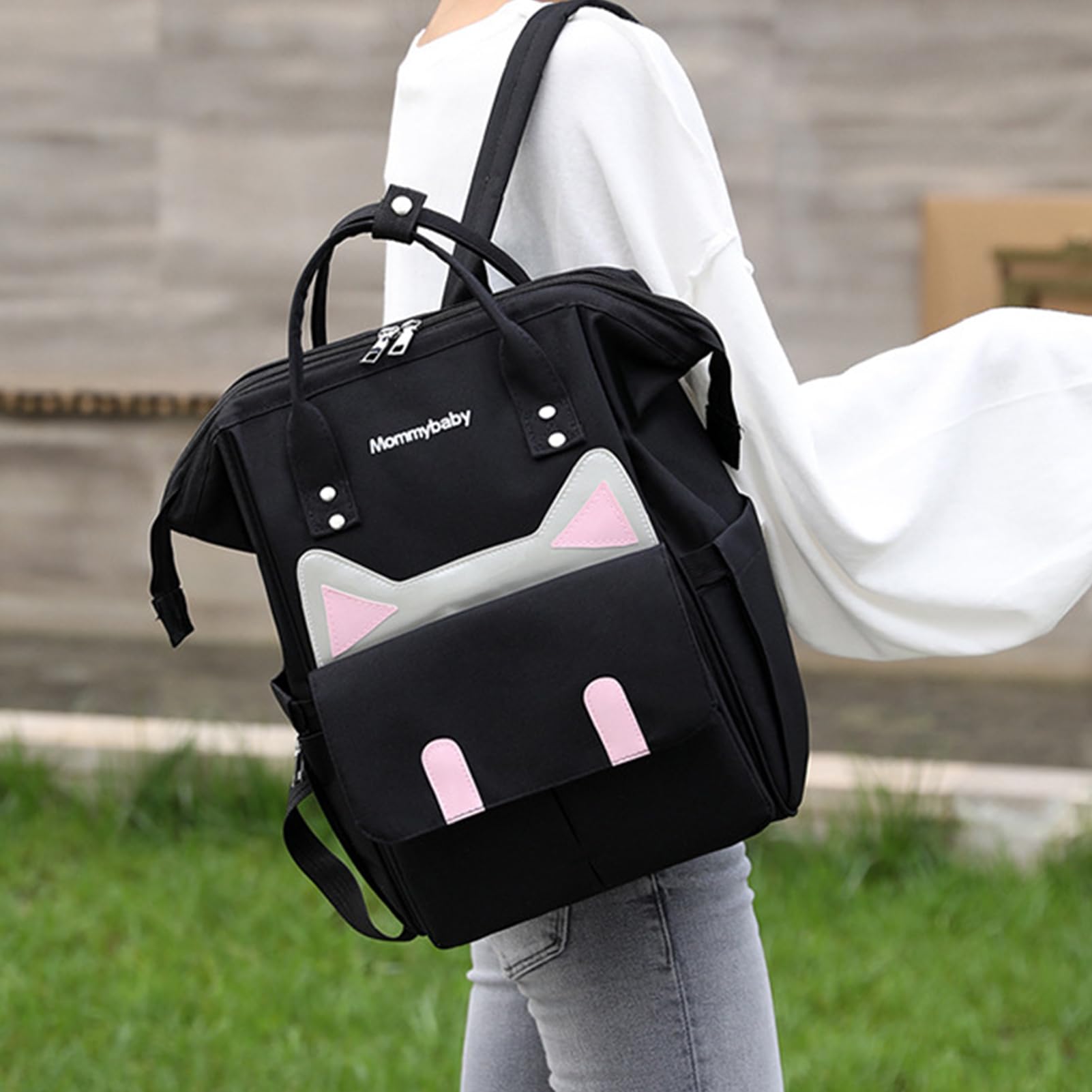 Generico Rucksack für Babybeutel – Rücken-Wickel-Paket | verstellbare | Windeltasche mit großer Kapazität | für Kinder | Multifunktionaler Windelrucksack für unterwegs