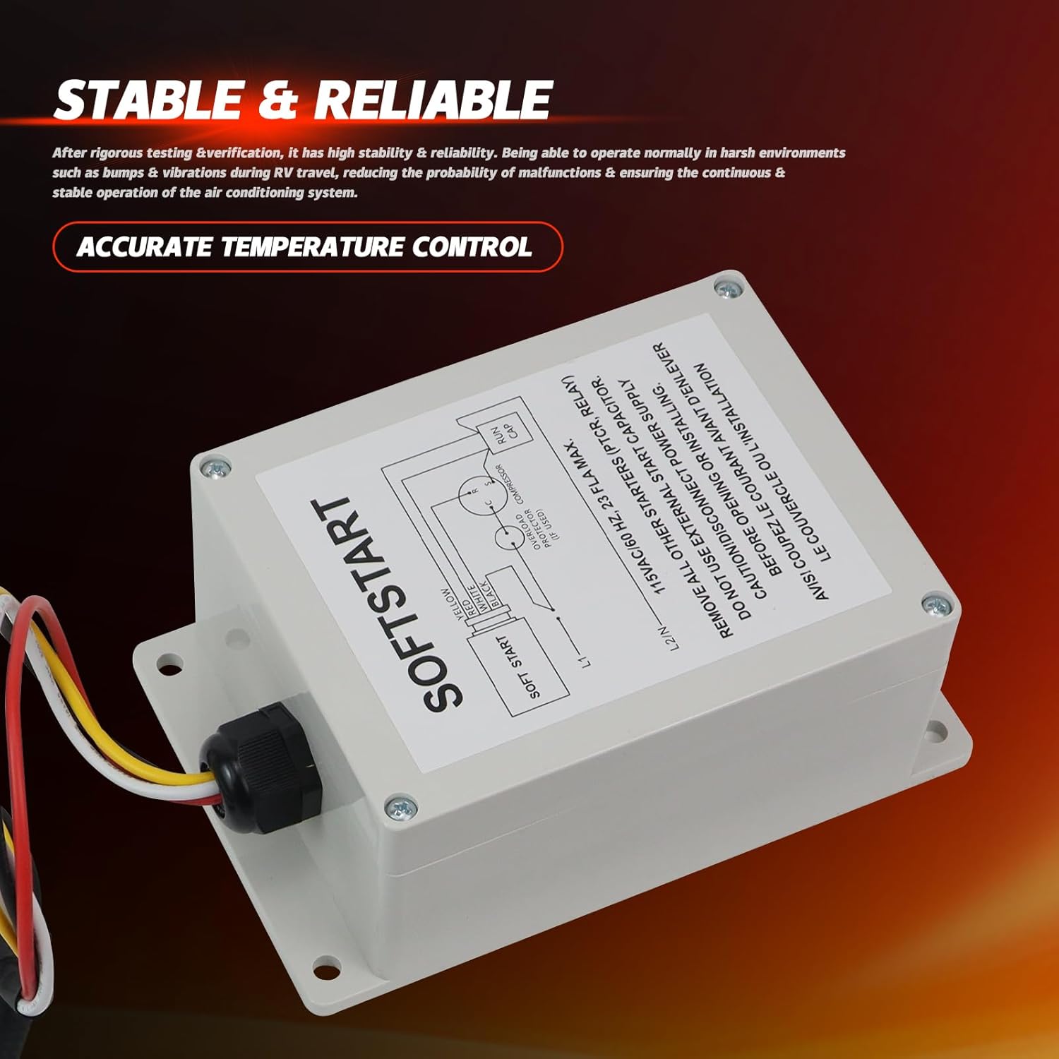 1497-3601 Soft Start Control Kit,Soft Start for RV Air Conditioner,1497-3601 RV A/C Soft Start Compatible with Coleman Mach 450XX/ 452XX/ 470XX/ 472XX/ 480XX/ 482XX-Series Air Conditioners