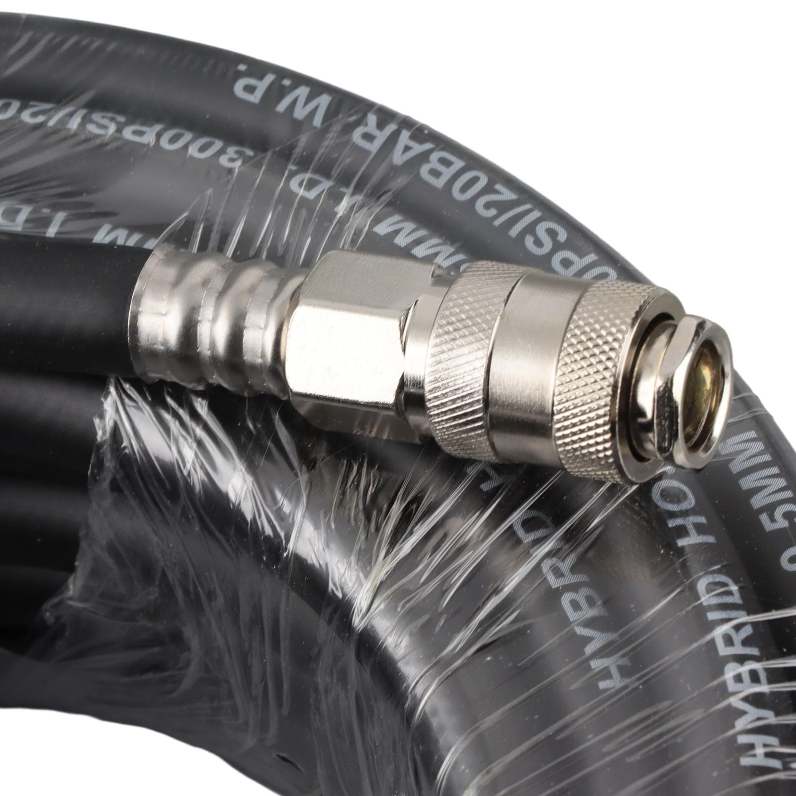 Tubo Aria Compressa Cocoarm 15 m, Flessibile 10 m, Pneumatico Compressore Gomma 900 PSI con 5 Connettori Pneumatici Raccordo