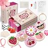 yuegool 6PCS Punch Needle Coaster Kit,Easy DIY Embroidery Set for Beginners, Adults with Patterns, Tools, Yarns, Hoop, Instructions & Coaster Holder
