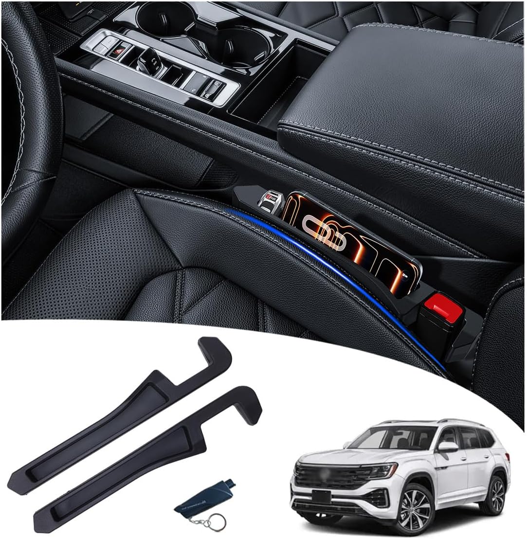 Half-Sized Seat Gap Filler Compatible with Hyundai Palisade| Zero Obstruction to Lower Center Console Storage | Anti-Drop Organizer | Window Breaker Interior Accessories