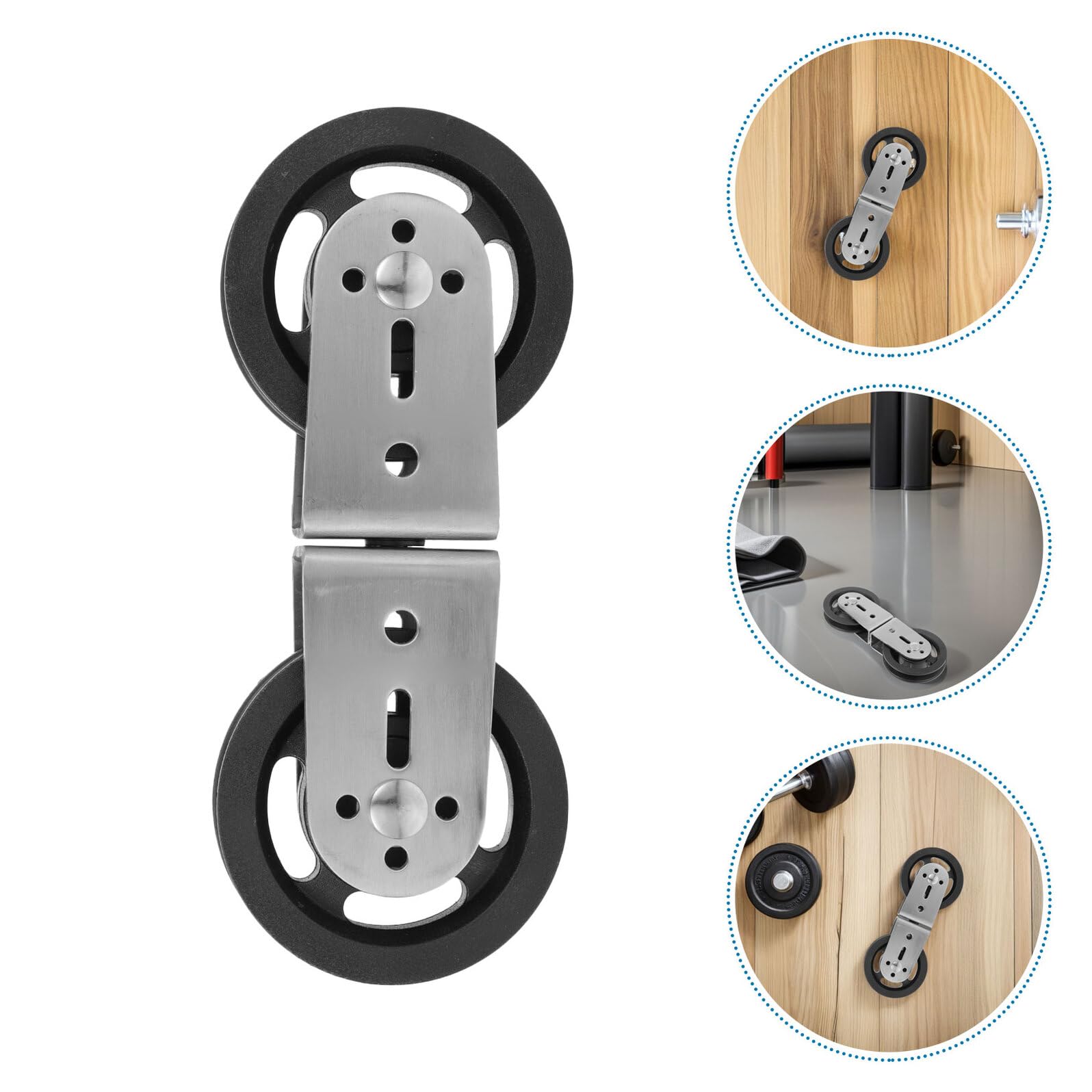 SHERCHPRY Sistema de Poleas Dobles Giratorias 360° Ruedas de Plástico Repuesto para Gimnasio Doméstico y Comercial Accesorio para Entrenamiento de Fuerza 2 Unidades Rodamiento