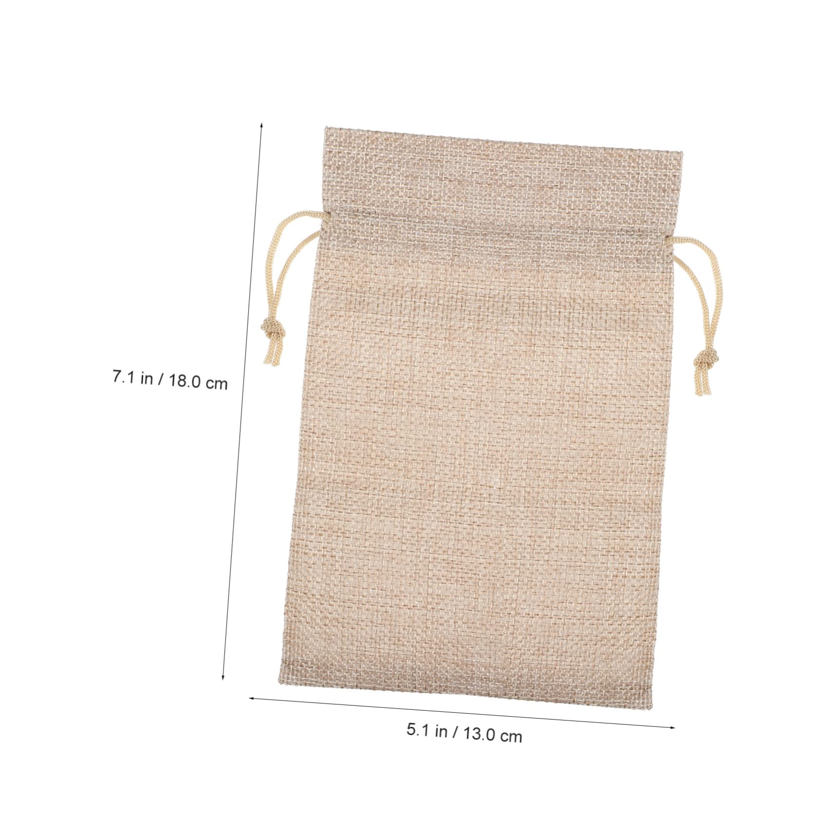 WRITWAA 50 Stück Geschenkebeutel aus Stoff mit Kordelzug Wiederverwendbar Khaki für Süßigkeiten Geburtstag und Aufbewahrung