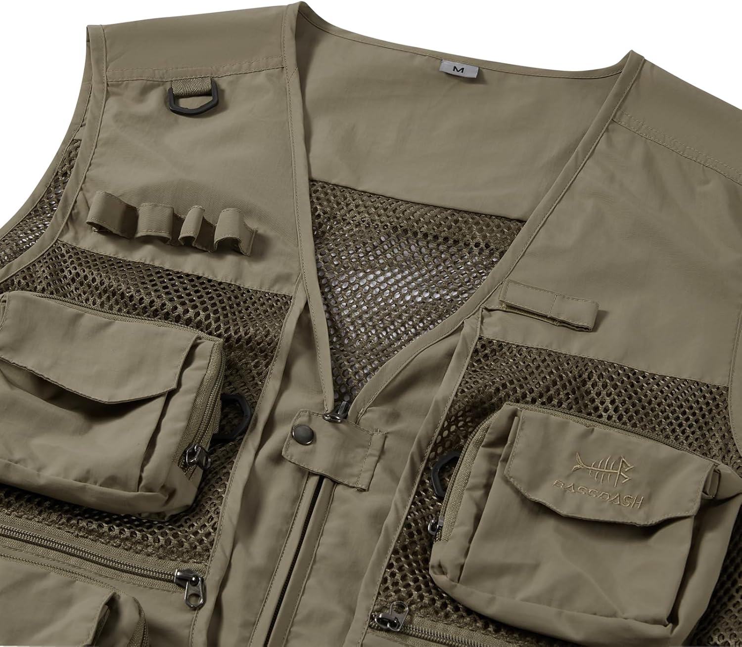 BASSDASH Men's Women's Utility Fishing Cargo Vest Outdoor Safari Photography Work Vest with Multi Pockets Mesh Back FV14 - Image 6