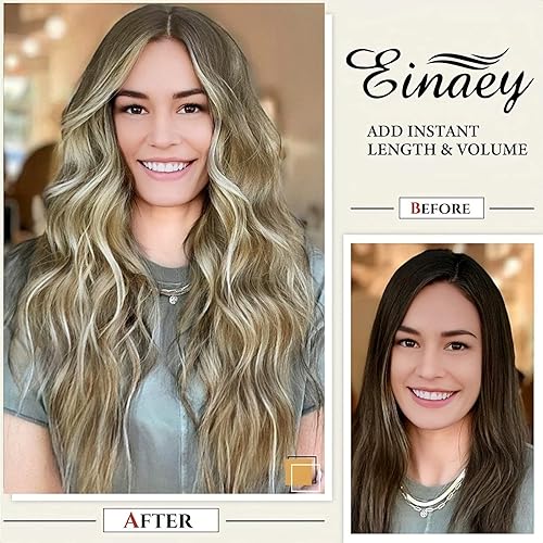 Miniatura 3 de Extensiones de cabello con clip, 4 piezas de extensiones suaves, naturales y fáciles de usar con extensiones largas onduladas para bodas, disfraces