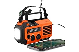 FOSPOWER 2000mAh Waterproof NOAA Weather Emergency Radio