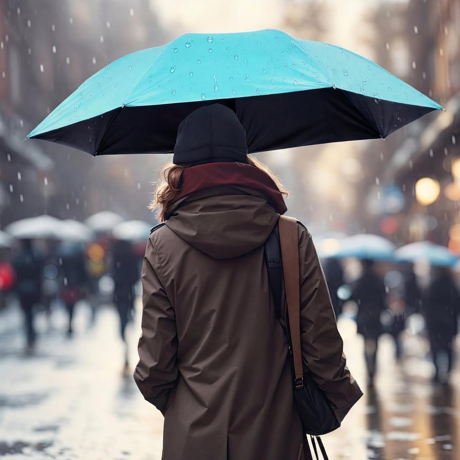 Silkfly Folding Umbrella Bulk Windproof Portable Lightweight Travel Mini Umbrella for Rain UV Sun 37.8 inches